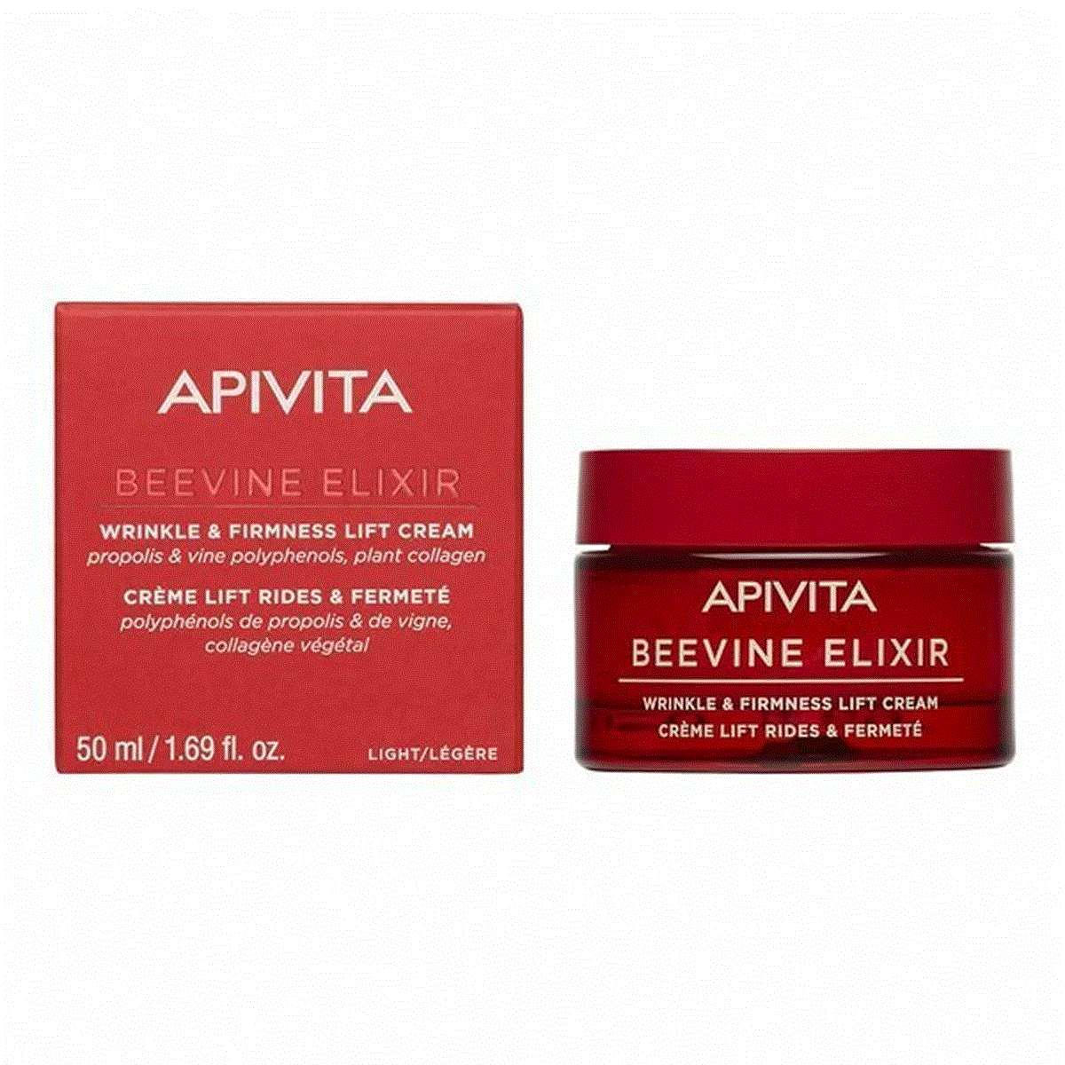 Apivita Beevine Elixir Light Texture Cream Αντιρυτιδική Κρέμα Για Σύσφιξη & Lifting Ελαφριάς Υφής 50ml