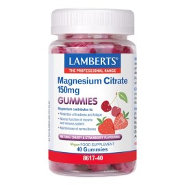 Lamberts Magnesium Citrate 150mg Gummies Γεύση Φρά