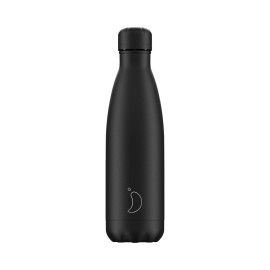 Chillys Monochrome All Black Μπουκάλι Θερμός Ολο