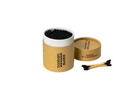 Boobam Boobamswabs Black Μπατονέτες Μαύρο 200 Τεμά