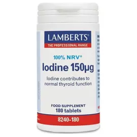 Lamberts Iodine 150mg Συμπλήρωμα Διατροφής Ιωδίου