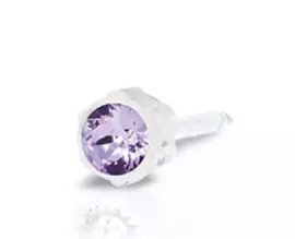 Blomdahl Violet Σκουλαρίκι Μωβ 4mm 2τμχ