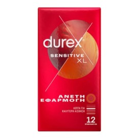 Durex Sensitive XL Προφυλακτικά Λεπτά Ανετη Εφαρμο