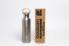 Boobam Boobambottle Silver Μπουκάλι Θερμός Ασημένι