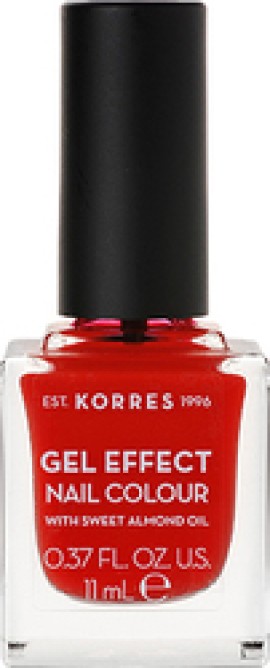 KORRES GEL EFFECT NAIL COLOUR CORAL RED No 48 11ML