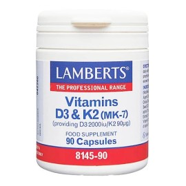 Lamberts Vitamin D3 2000IU & K2 90mg 90caps