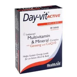 HEALTH AID DAY-VIT ACTIVE CO-Q-10 & GINSENG -B