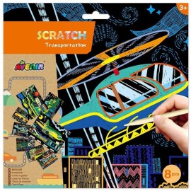 Avenir Scratch Magic Transportation 1 τεμάχιο