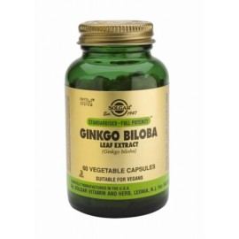SOLGAR GINKGO BILOBA LEAF EXTRACT 60VCAP