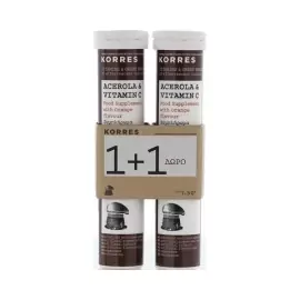 KORRES ACEROLA & VITAMIN C 2X18 ΑΝΑΒΡΑΖΟΝΤΑ ΔΙΣΚΙΑ