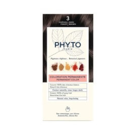 Phyto Phytocolor Νο 3 Dark Brοwn Μόνιμη Βαφή Μαλλι