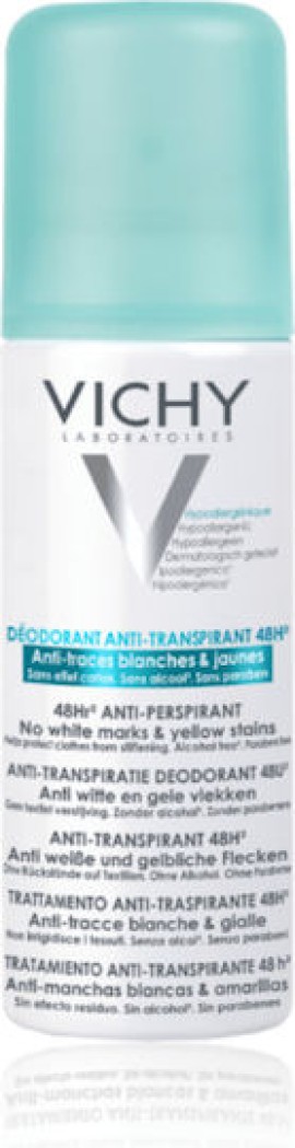 VICHY DEODORANT 48H SPRAY AEROSOL ΚΑΤΑ ΤΩΝ ΛΕΥΚΩΝ