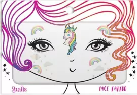 Snails Face Tattoo Unicorn Αυτοκόλλητα Τατουάζ Προ