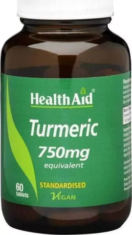HEALTH AID TURMERIC 750MG 60 TABS