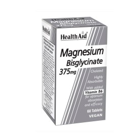 Health Aid Magnesium Bisglycinate 375mg Συμπλήρωμα