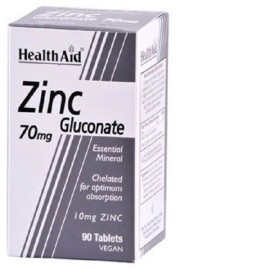 HEALTH AID ZINC GLUCONATE 70MG (10MG ELEMENTAL ZIN