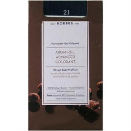 Korres Argan Oil No2.1 Μόνιμη Βαφή Μαύρο Μπλε 50ml