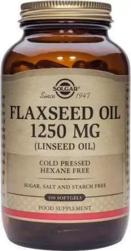 SOLGAR FLAXSEED OIL 1250MG 100TAB