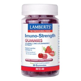 Lamberts Immuno-Strength Gummies Γεύση Φράουλα-Κερ