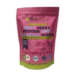 Biologos Whey Berry Protein Βιολογική Αγελαδινή Πρ
