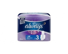 Always Platinum Ultra Night Σερβιέτες Νύχτας 6τμχ