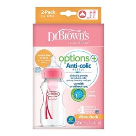 Dr. Browns Options+ Μπιμπερό με Φαρδύ Λαιμό Πλαστ