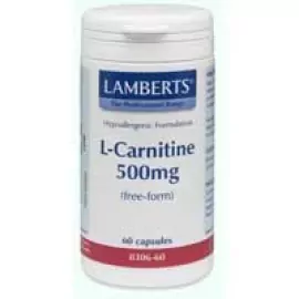 LAMBERTS L-CARNITINE 500mg NEW HIGHER STRENGHT 60c