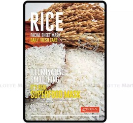 Dermal Rice Facial Sheet Mask Μάσκα Προσώπου Λάμψη