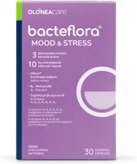 Olonea Bacteflora Mood & Stress Συμπλήρωμα Διατροφ