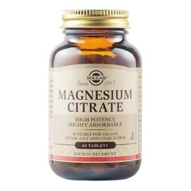 SOLGAR MAGNESIUM CITRATE 200MG 60TAB