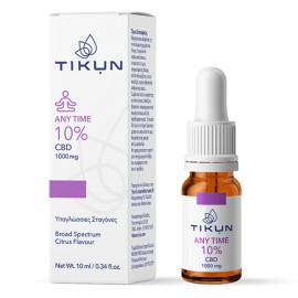 Tikun Any Time 1000mg 10% CBD Citrus Έλαιο Κάνναβη
