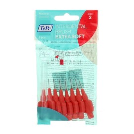 TePe Μεσοδόντια Βουρτσάκια No2 Κόκκινο 0.5mm 8τμχ