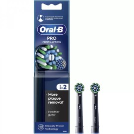 Oral-B Pro Cross Action Black Ανταλλακτικές Κεφαλέ