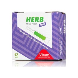 Vican Herb Micro Filter Slim 12τμχ