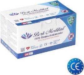 Berk Medikal Προστασίας FFP2 20 Τεμάχια