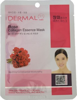 Dermal Rose Colagen Essence Mask Μάσκα Προσώπου Εν