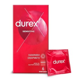 Durex Sensitive Προφυλακτικά πολύ λεπτά 6 τεμάχια