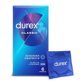 Durex Classic Προφυλακτικά Ευκολοφόρετα 6 Τεμάχια