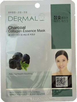 Dermal Charcoal Colagen Essence Mask Μάσκα Προσώπο