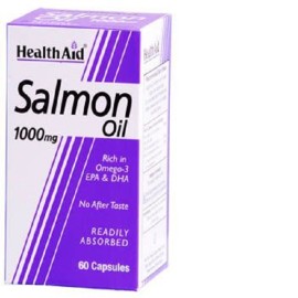 HEALTH AID SALMON OIL FRESHWATER 1000MG CAPSULES 6