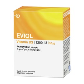 Eviol Vitamin D3 1200iu 30mcg 60 μαλακές κάψουλες