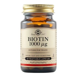 SOLGAR BIOTIN 1000MCG VEGETABLE 50CAP