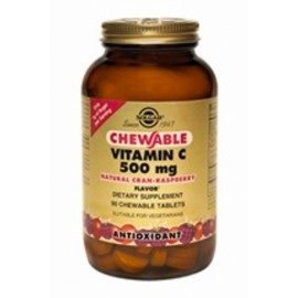 SOLGAR VITAMIN C 500MG CHEWABLE RASPBERRY 90TAB