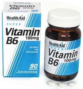 Health Aid Vitamin B6 (Pyridoxine Hcl) 100mg Prolo