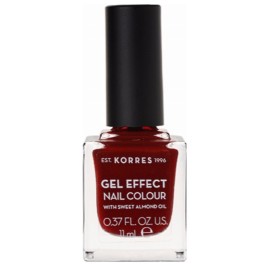 KORRES GEL EFFECT NAIL COLOUR WINE RED No 59 11ML