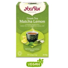 Yogi Tea Green Matcha Lemon, Πράσινο Τσάϊ Με Λεμόν
