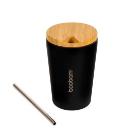 Boobam Boobamcup Black Ποτήρι Θερμός Μαύρο 350ml