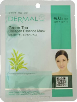 Dermal Green Tea Colagen Essence Mask Μάσκα Προσώπ