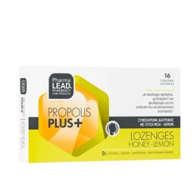 PharmaLead Propolis Plus+ Lozenges Honey-Lemon Συμπλήρωμα Διατροφής με Γεύση Μέλι-Λεμόνι 16 Τροχίσκοι