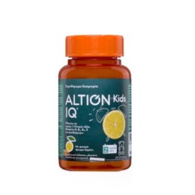Altion Kids IQ Συμπλήρωμα Διατροφής Με Ω3 Λιπαρά Οξέα Γεύση Λεμόνι 60 Ζελεδάκια